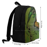 Parrot 3D Print Backpack Casual Bag Parrot