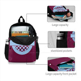 Villans 70'S Retro Backpack For School Laptop Travel Bag Football Club A