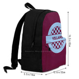 Villans 70'S Retro Backpack For School Laptop Travel Bag Football Club A