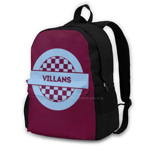 Villans 70'S Retro Backpack For School Laptop Travel Bag Football Club A