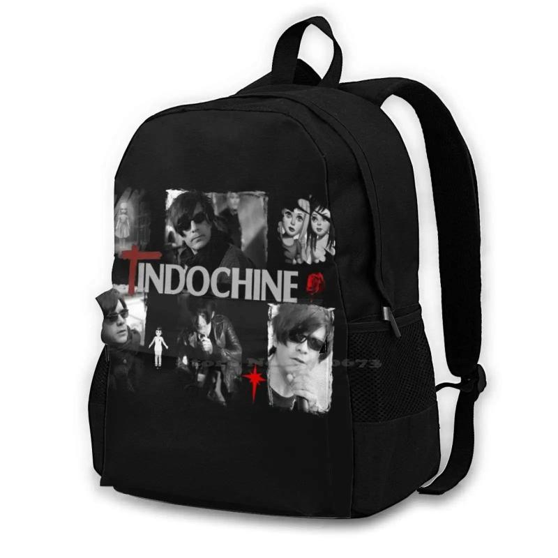Indochine School Bag Big Capacity Backpack Laptop 15 Inch French Pop