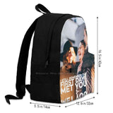 Friendship 3D Print Backpack Casual Bag Love Life Line