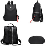 Women's Oxford Cloth Backpack Waterproof Shoulder Bag Anti-Theft Backpack