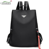 Women's Oxford Cloth Backpack Waterproof Shoulder Bag Anti-Theft Backpack