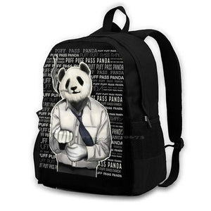 420 Puff Puff Pass Panda Laptop Travel Bag