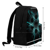 Geometric Blur School Bag Backpack Laptop 15 Inch Rings Graphics