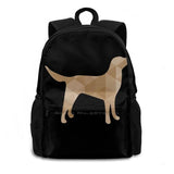 Golden Retriever Poly Art Bag Backpack For Men Women Girls Teenage