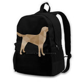 Golden Retriever Poly Art Bag Backpack For Men Women Girls Teenage