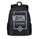 Wesson Personalized Name Birthday Gift 3D Print Backpack Casual Bag