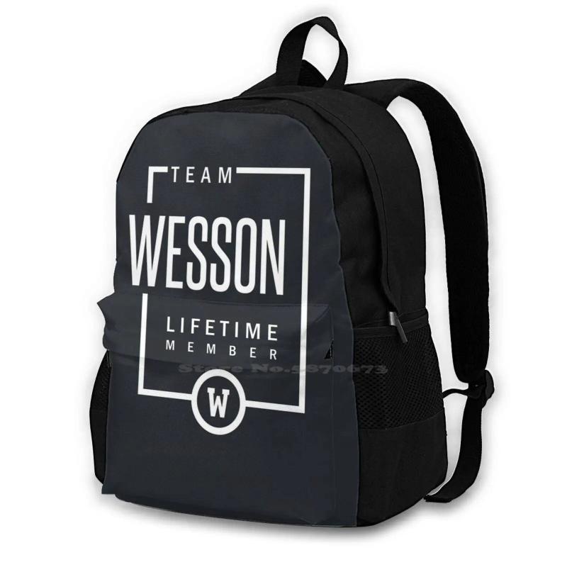 Wesson Personalized Name Birthday Gift 3D Print Backpack Casual Bag