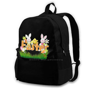 Funny Happy Easter Bag Backpack For Men Women Girls Teenage Easter Eggs