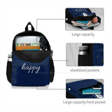 Bee Happy Vintage Graphic Tee & Backpack Set