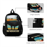 Fatherhood Ain't No Hood Like Funny Gift For Father School Bags
