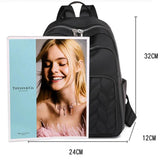 Women Backpacks Ladies Oxford High School Bookbags Solid Travel Outdoor Bags