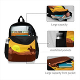 Cowboy Horseman Sunset Desert Cactus Backpack