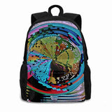 Psychedelic 3D Print Backpack Narcotics Psychedelics Abstract