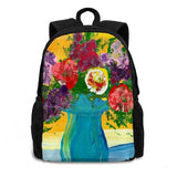 Surprise Flowers For You Backpack - Isaac Slagle Handpainted Autism Art