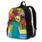 Surprise Flowers For You Backpack - Isaac Slagle Handpainted Autism Art