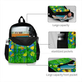 Yellow Flowers Large Capacity Backpack Laptop Travel Bags