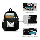 Ace Of Spades Distressed Teen College Student Backpack Laptop Travel Bags