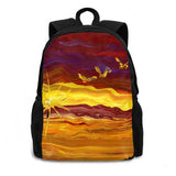Birds Travel Laptop Bagpack Bags Isaac Isaac Slagle Handpainted