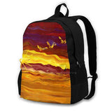 Birds Travel Laptop Bagpack Bags Isaac Isaac Slagle Handpainted