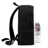 Amsterdam Art Large Capacity Backpack Laptop Travel Bags