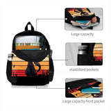 Cat Retro Style Funny School Bag Backpack Laptop 15 Inch