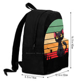 Cat Retro Style Funny School Bag Backpack Laptop 15 Inch