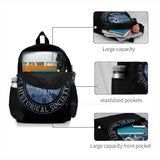 Sleepy Hollow Historical Society School Bag Big Capacity Backpack Laptop 15 Inch
