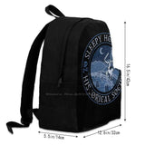 Sleepy Hollow Historical Society School Bag Big Capacity Backpack Laptop 15 Inch