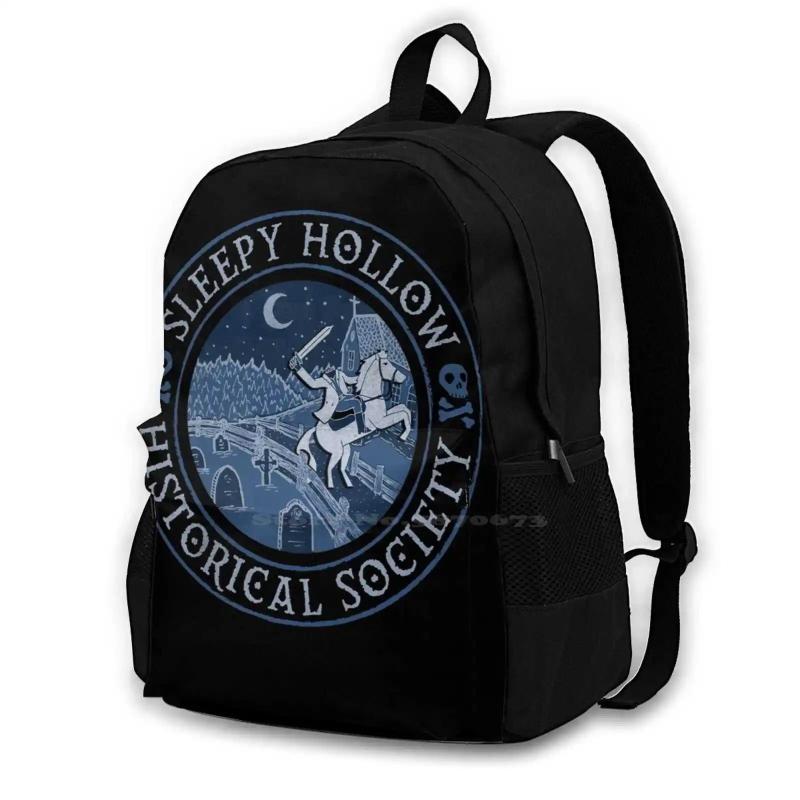Sleepy Hollow Historical Society School Bag Big Capacity Backpack Laptop 15 Inch