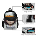 3D Print Backpack Casual Bag Character Artist Girls