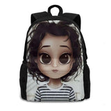 3D Print Backpack Casual Bag Character Artist Girls