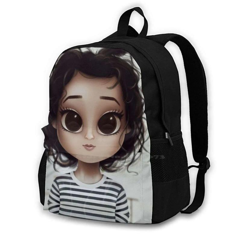 3D Print Backpack Casual Bag Character Artist Girls