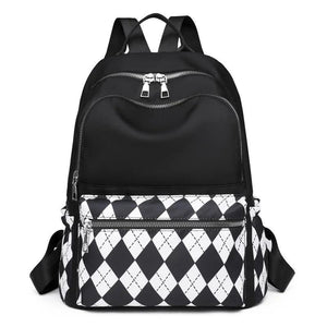 Oxford Ladies Backpacks Contrast Female Travel Backpack