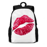 Lips Kiss Large Capacity Backpack Laptop Travel Bags