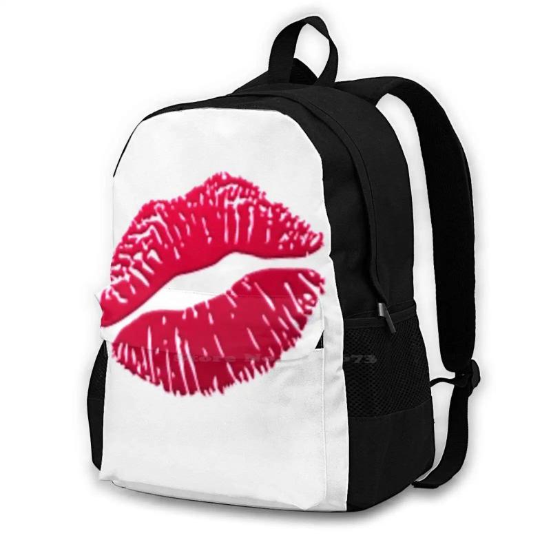 Lips Kiss Large Capacity Backpack Laptop Travel Bags