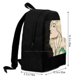 School Bag Big Capacity Backpack Laptop 15 Inch Face Ferragnez Girls Womens