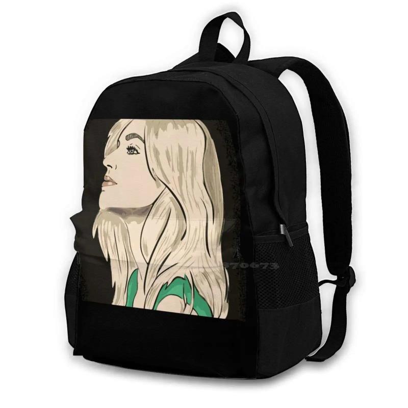 School Bag Big Capacity Backpack Laptop 15 Inch Face Ferragnez Girls Womens