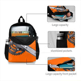 Cycling Crank Gears Bike Bicycle Cyclist School Bag Backpack Laptop 15 Inch