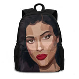 Kendall Jenner Art Red Makeup Backpack