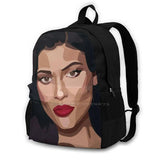 Kendall Jenner Art Red Makeup Backpack