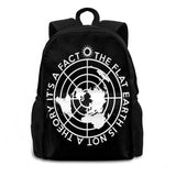 Earth Is Flat Bags Travel Laptop Backpack