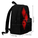 Red Clown Backpack Comics Cosplay Geek Bag