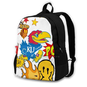 Kansas Collage Arrivals Satchel Schoolbag Backpack