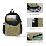 Turing Pattern Yellow Abstract Art Backpack Bag