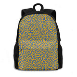 Turing Pattern Yellow Abstract Art Backpack Bag