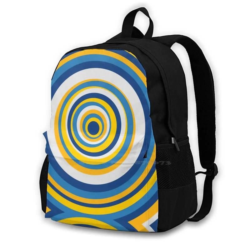 Dorm Series Circles Backpacks for Men Women Teenagers