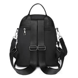 Oxford Woman Backpacks Casual High School Lattice Schoolbags Contrast Travel Sho